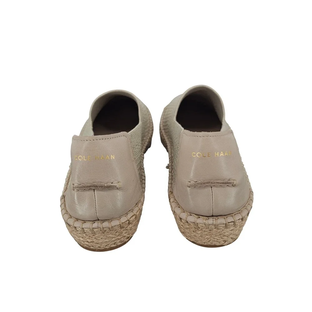 Cole Haan Cloudfeel Knit Espadrille Loafers Beige Sand Womens 11 B W14239